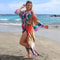 Boho Printed Long Kimono Beach Cover Up 16