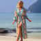 Boho Printed Long Kimono Beach Cover Up 18