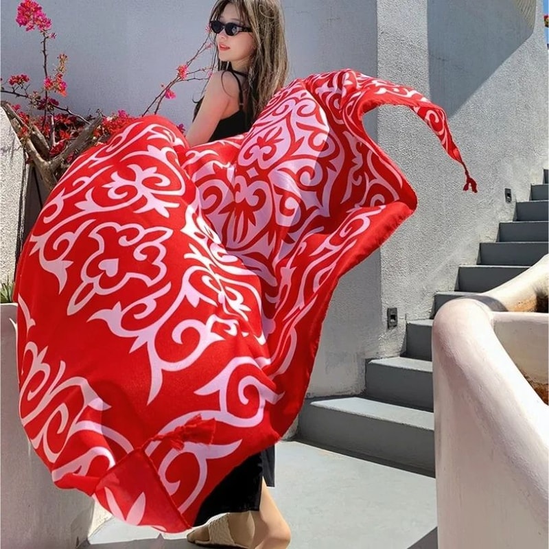 Large Beach Sarong Shawl Wrap Scarf 19