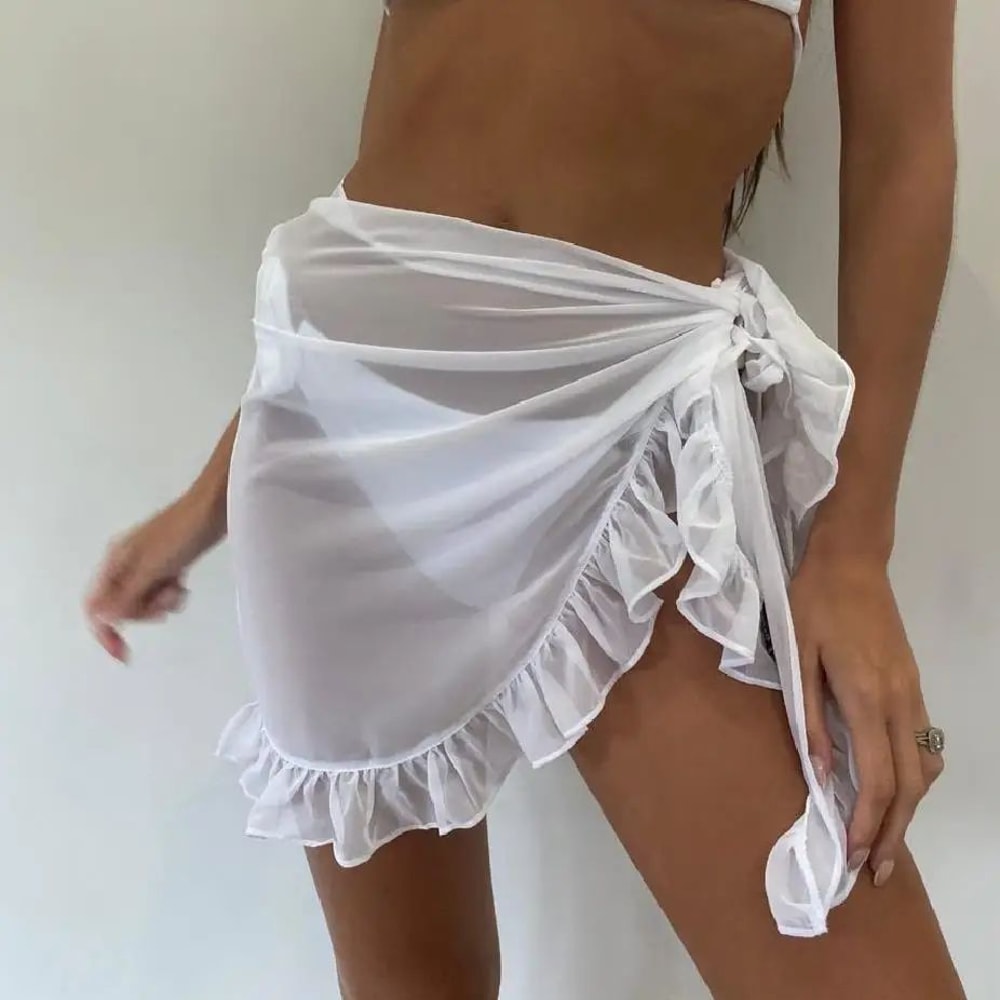 Chiffon Beach Sarong Wrap Skirt 1