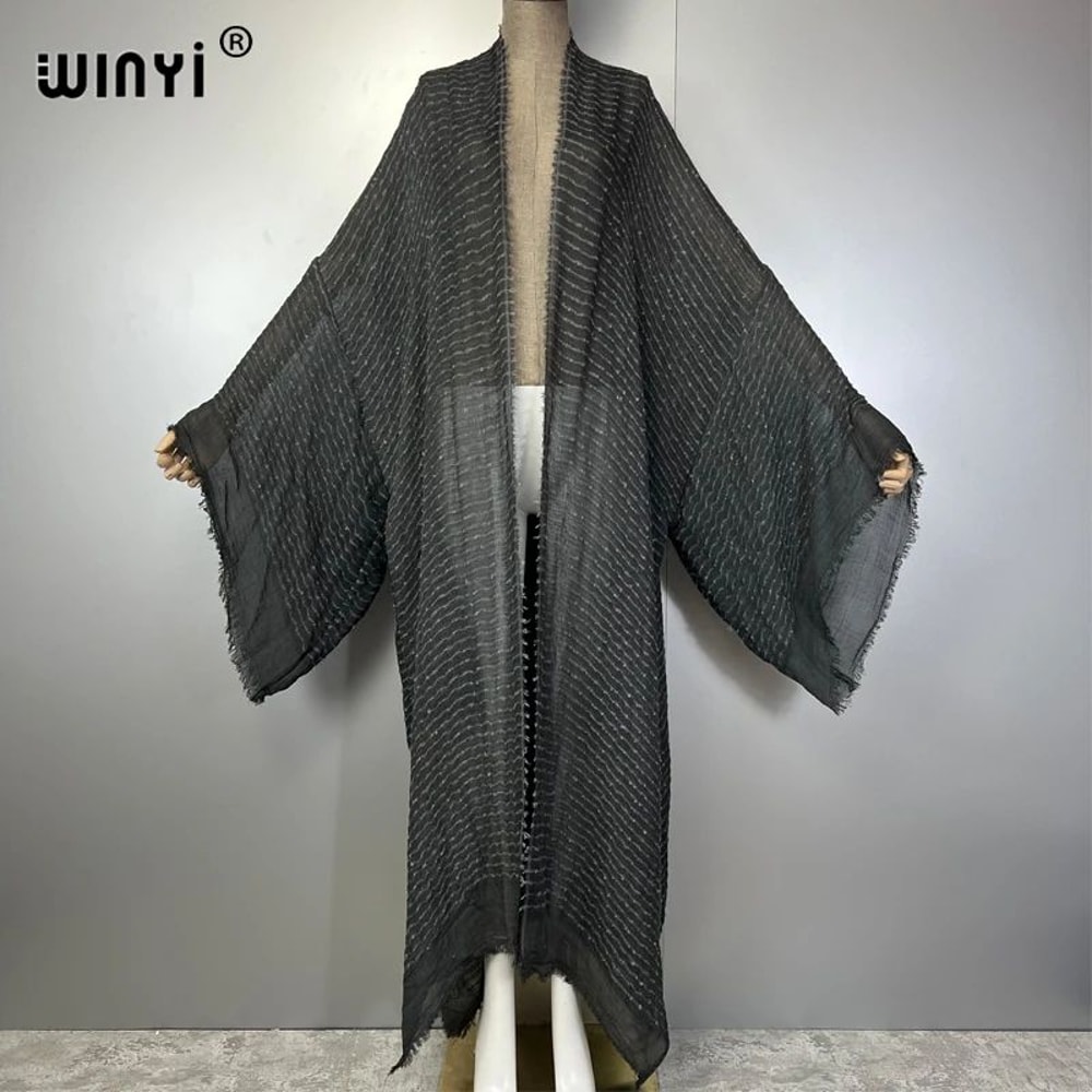 Luxury Maxi Beach Kimono Kaftan Cover Up 3