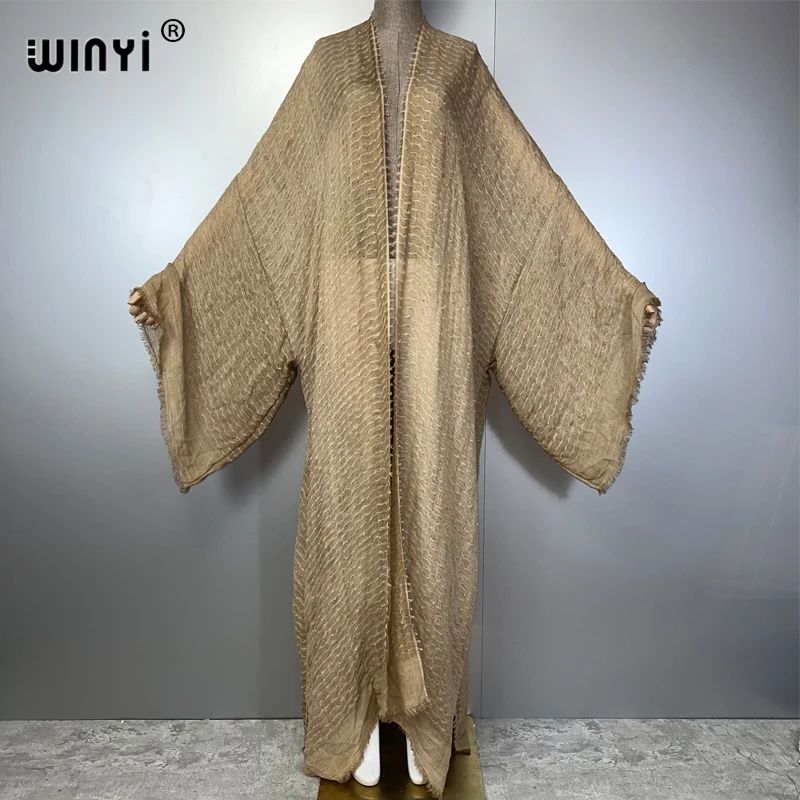 Luxury Maxi Beach Kimono Kaftan Cover Up 4
