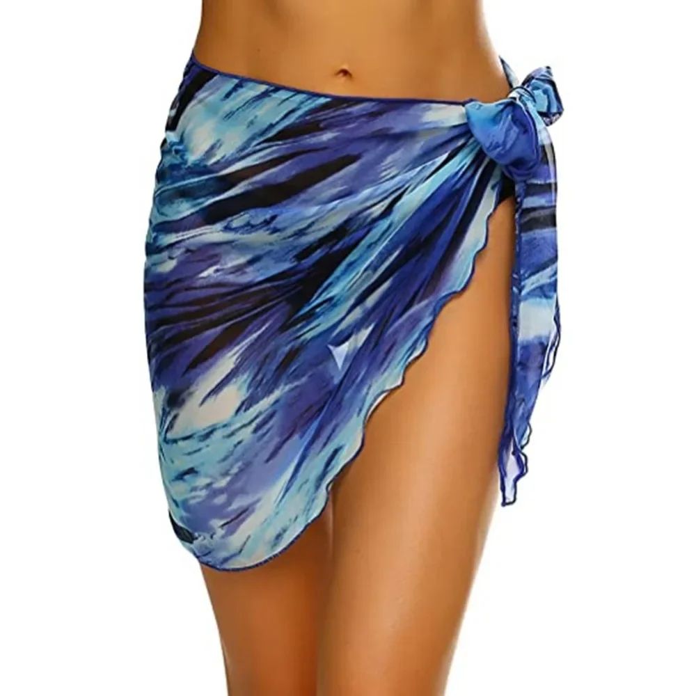 Sheer Short Sarong Beach Wrap Skirt 17