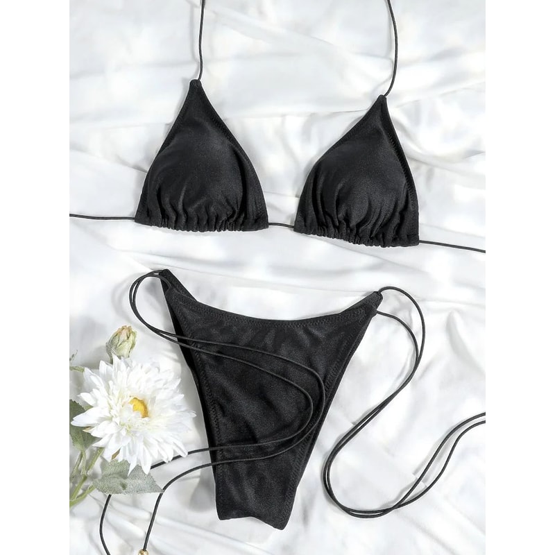 Triangle Micro Thong Bikini Set 3