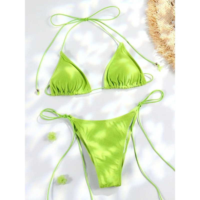 Triangle Micro Thong Bikini Set 8