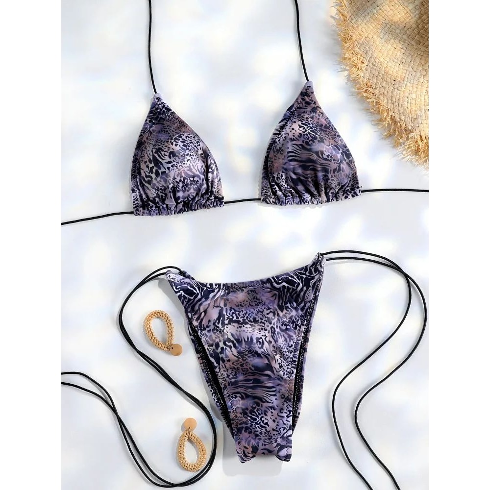 Triangle Micro Thong Bikini Set 9