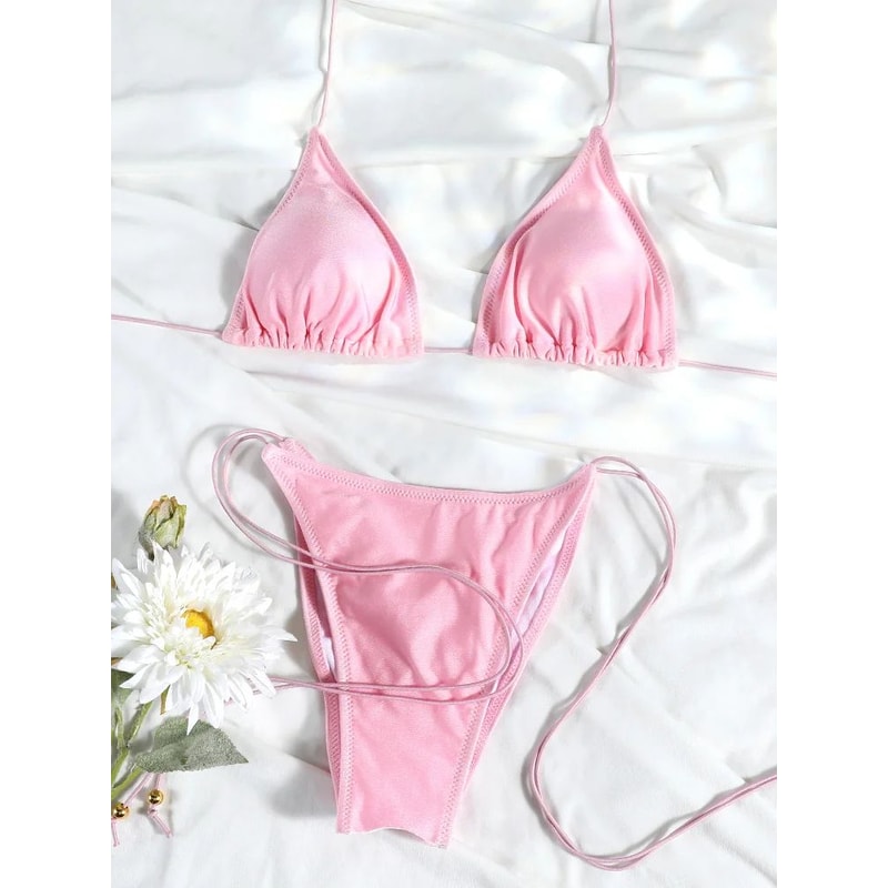 Triangle Micro Thong Bikini Set 12