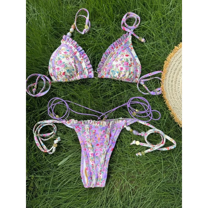 Triangle Micro Thong Bikini Set 15