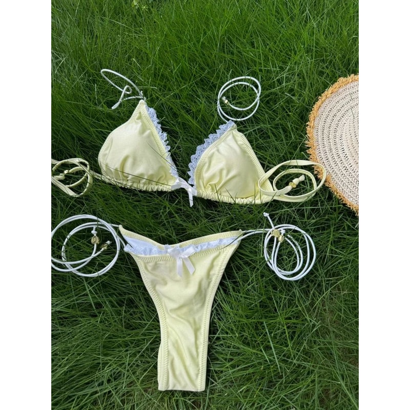 Triangle Micro Thong Bikini Set 17