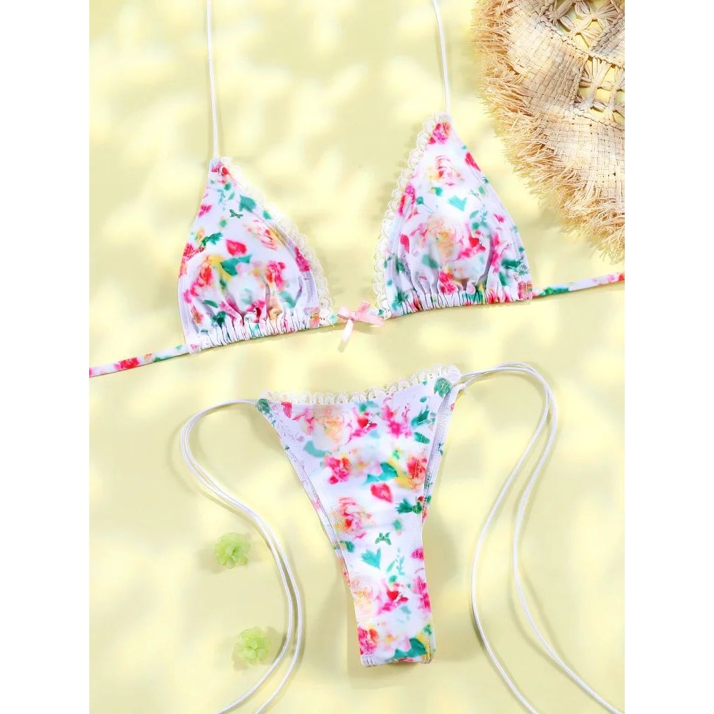 Triangle Micro Thong Bikini Set 18