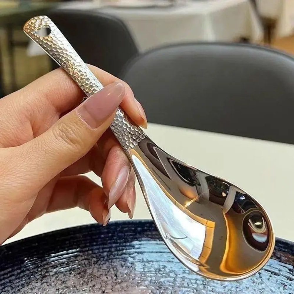 Retro Stainless Steel Rice Scoop Spoon 6