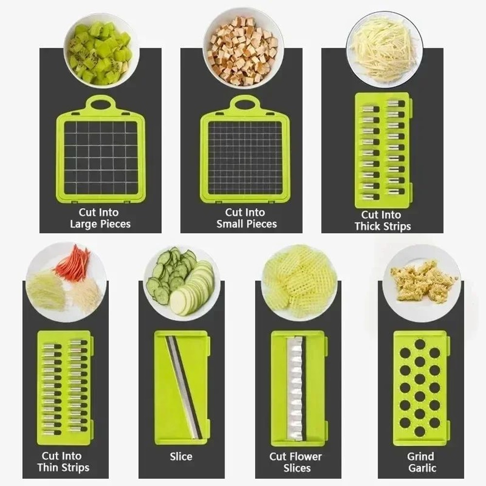 Multifunctional 14 16 Piece Vegetable Slicer Set 3