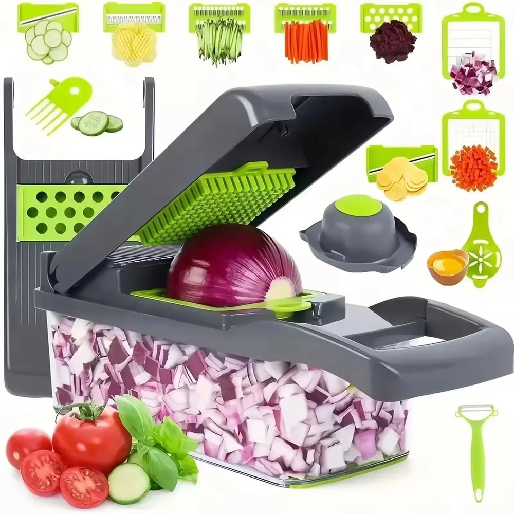 Multifunctional 14 16 Piece Vegetable Slicer Set 7