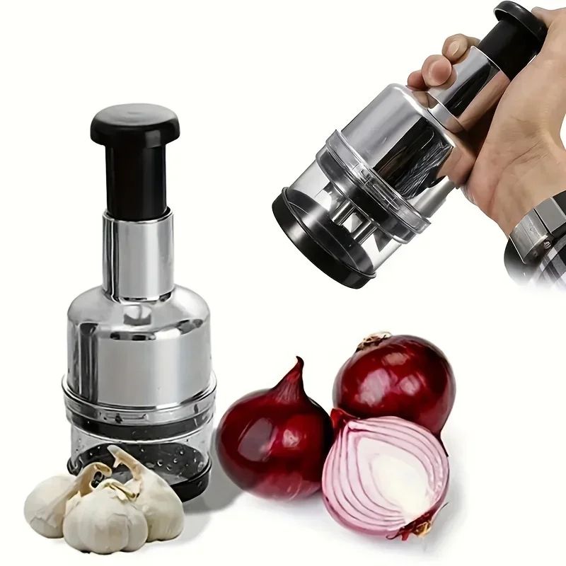 304 Stainless Steel Manual Garlic Press Chopper 6
