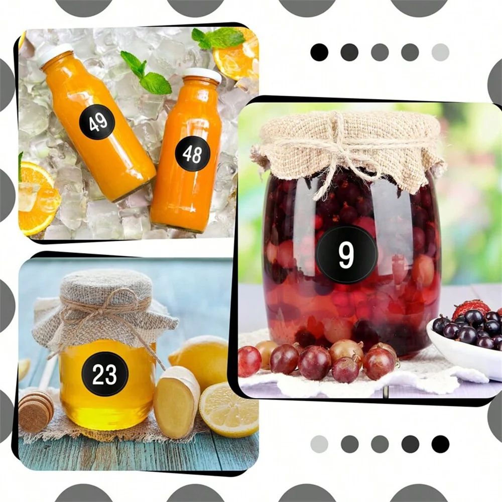 Waterproof Consecutive Number Stickers 1 To 50 3