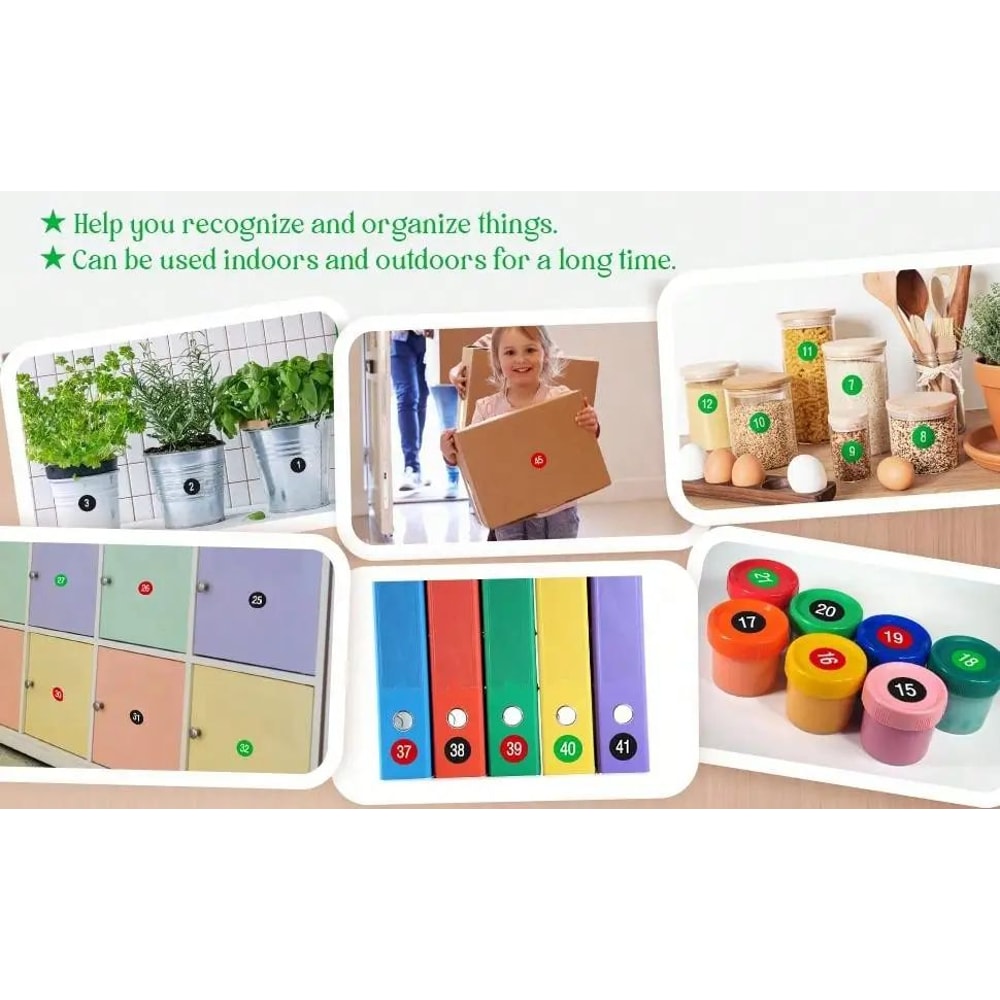 Waterproof Consecutive Number Stickers 1 To 50 8