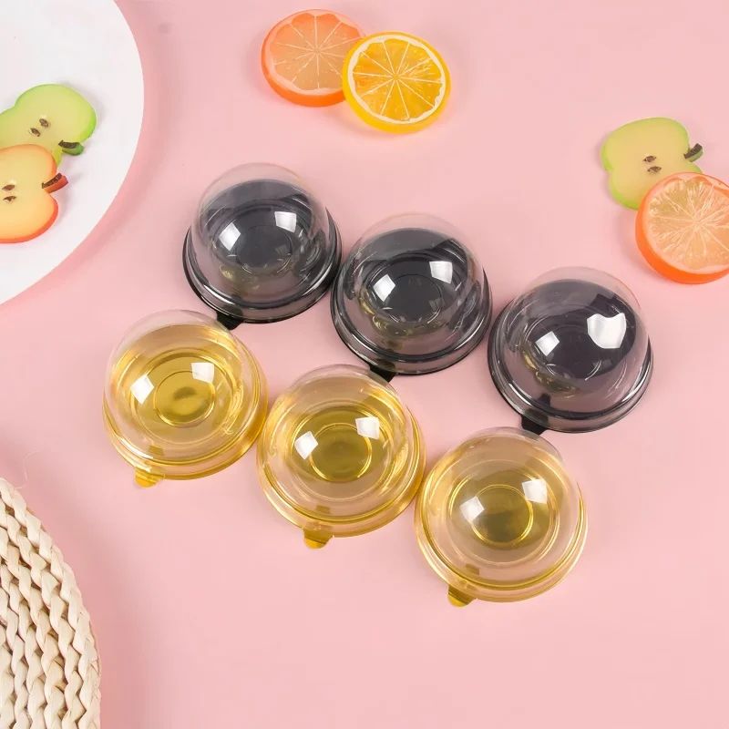 50pcs Plastic Cake Boxes For Party Supplies 2