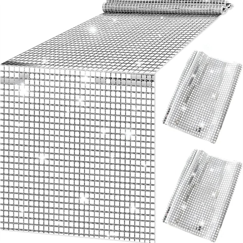Glitter Sequin Disco Table Runner 0