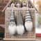 3pcs Plush Christmas Santa Elves Hanging Ornaments 4