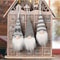3pcs Plush Christmas Santa Elves Hanging Ornaments 4