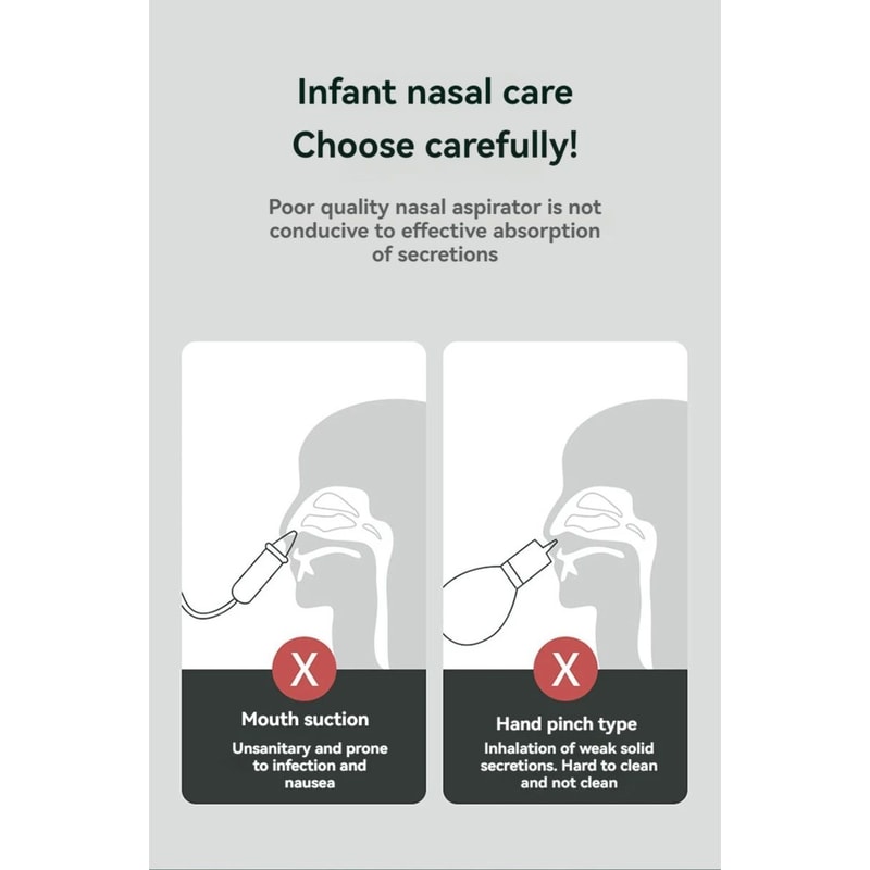 2024 Rechargeable Baby Electric Nasal Aspirator For Newborns 6