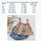Girls Summer Casual Outfit Set With Suspender Skirt And Shorts 1