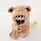 Plush Teddy Bear Winter Baby Hat With Scarf Combo 6