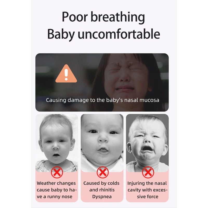 Manual Baby Nasal Aspirator With Hand Pump And NonInvasive Suction 6