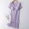 Soft Modal Maternity Nursing And Breastfeeding Nightgown 7