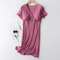 Soft Modal Maternity Nursing And Breastfeeding Nightgown 12