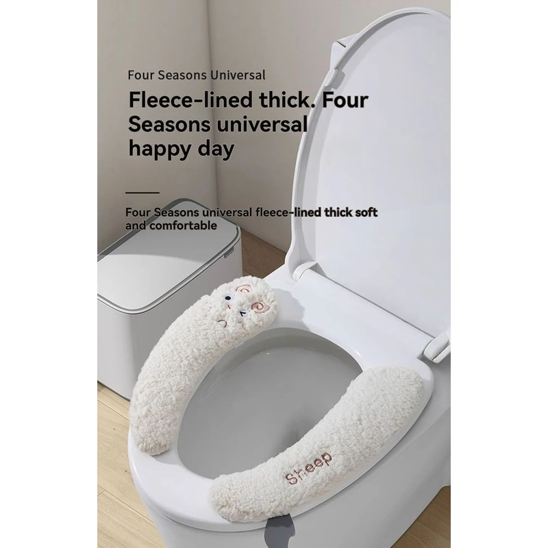 Universal Winter Warm Toilet Seat Cushion Cover 8