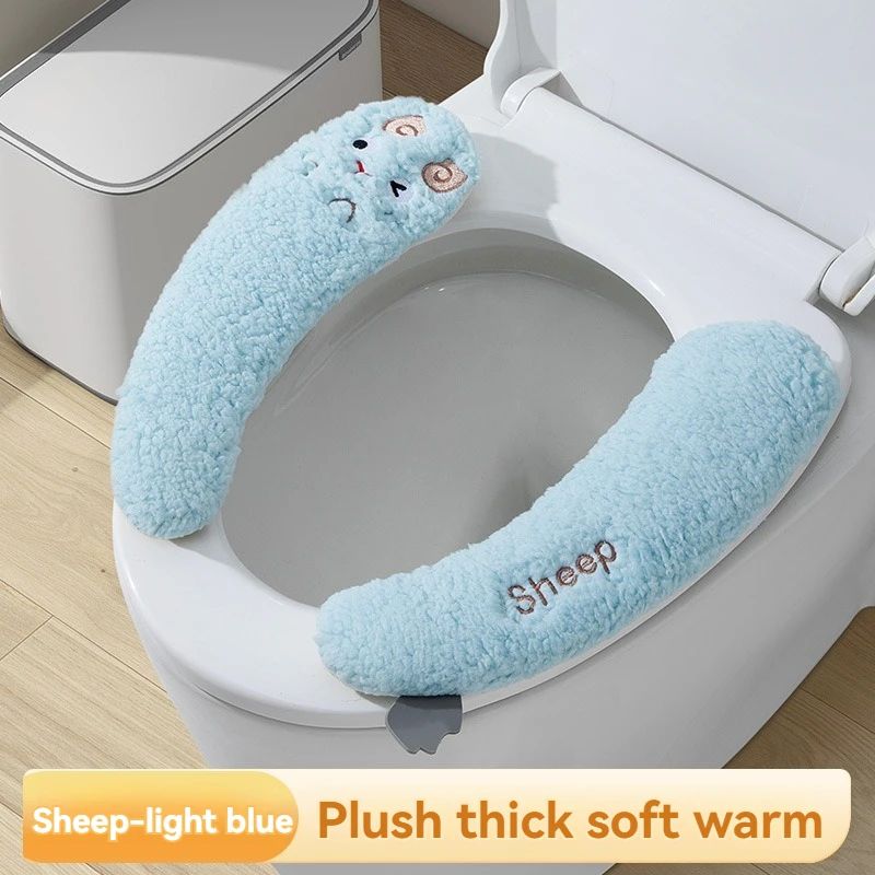 Universal Winter Warm Toilet Seat Cushion Cover 11