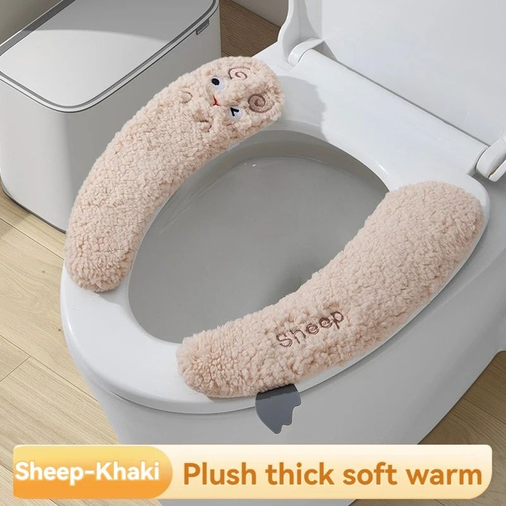 Universal Winter Warm Toilet Seat Cushion Cover 12