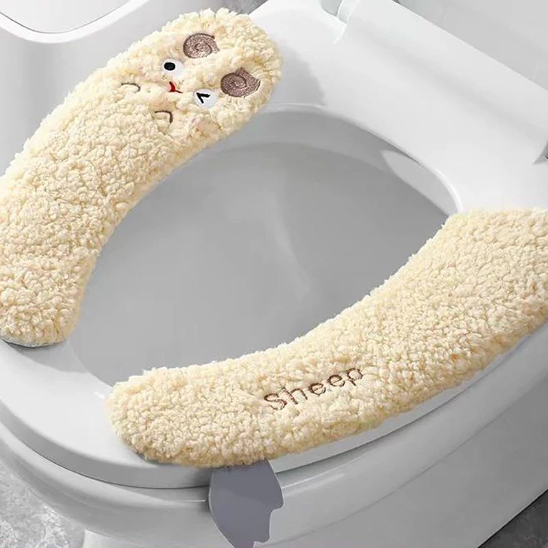 Universal Winter Warm Toilet Seat Cushion Cover 14