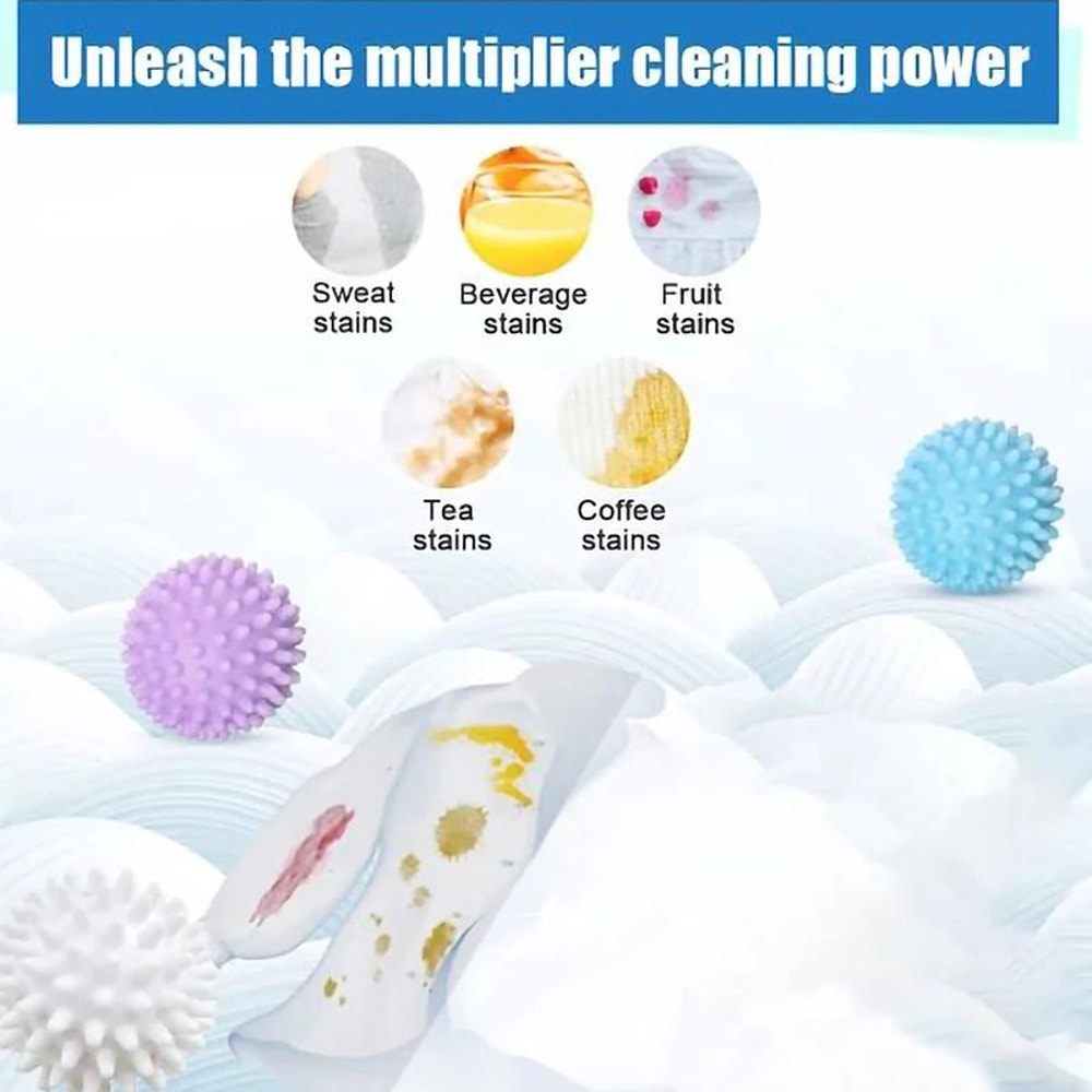 4Piece PVC Reusable Laundry Dryer Balls Set 3