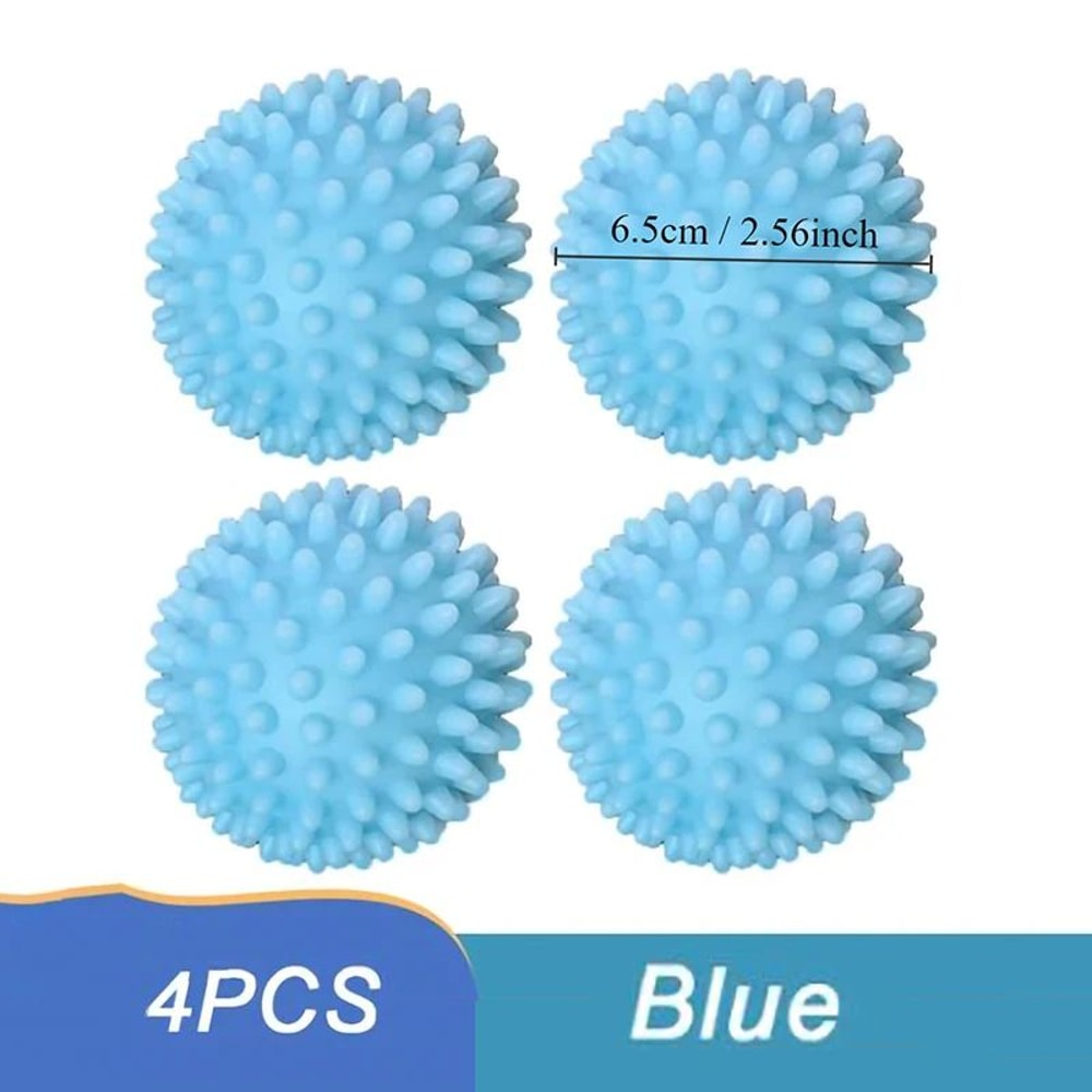 4Piece PVC Reusable Laundry Dryer Balls Set 7