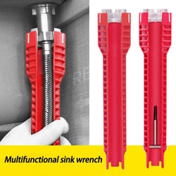 8-in-1 multifunctional sink and faucet wrench plumbing tool