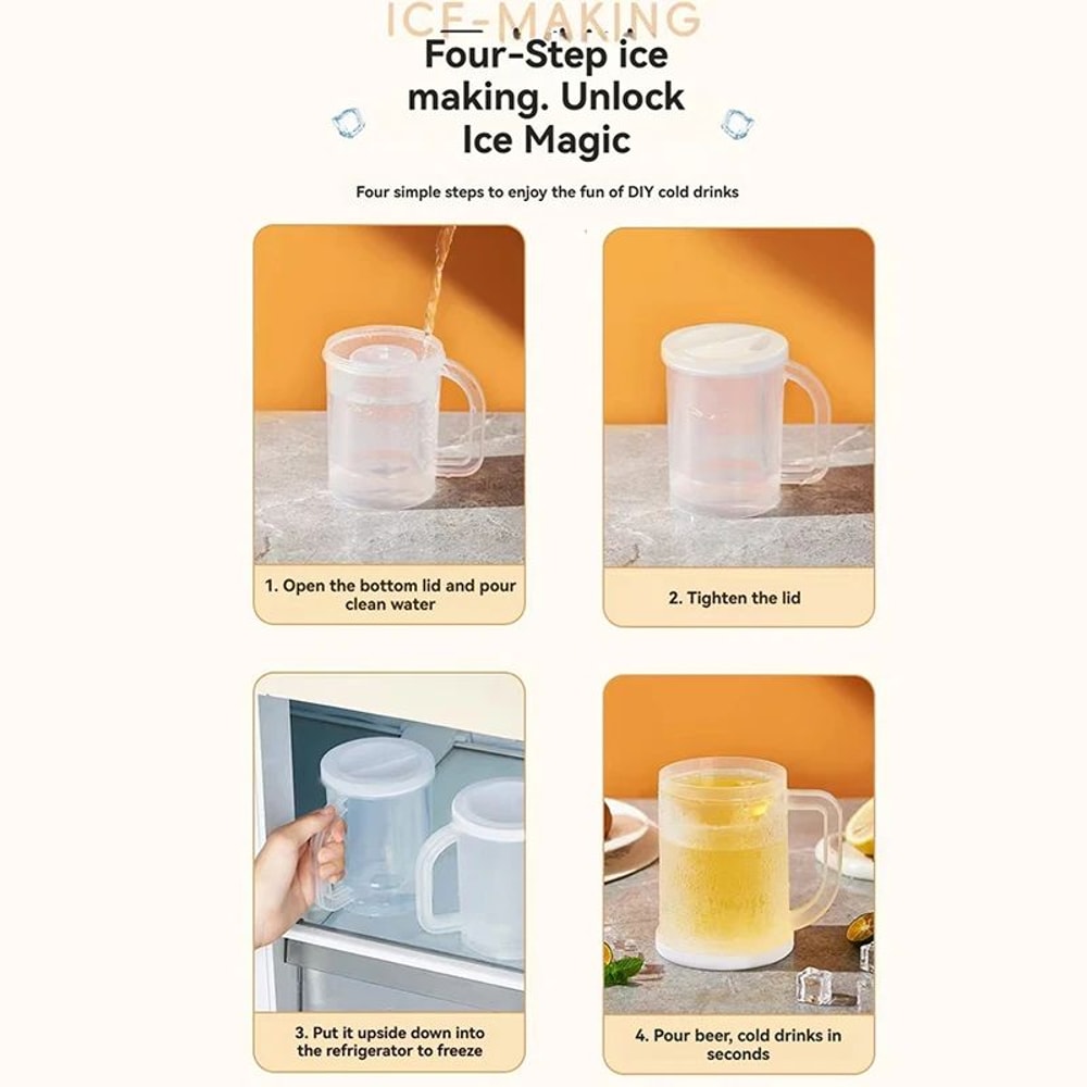 Large Freezing Beer Glass Cup For Cold Drinks 1