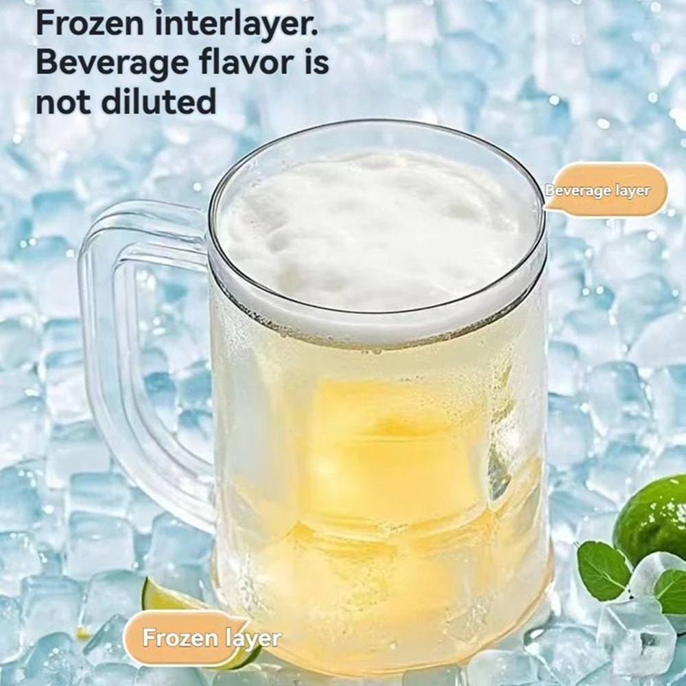 Large Freezing Beer Glass Cup For Cold Drinks 3