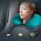Inflatable UShaped Travel Neck Pillow Portable Comfort Cushion 8