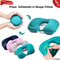 Inflatable UShaped Travel Neck Pillow Portable Comfort Cushion 10