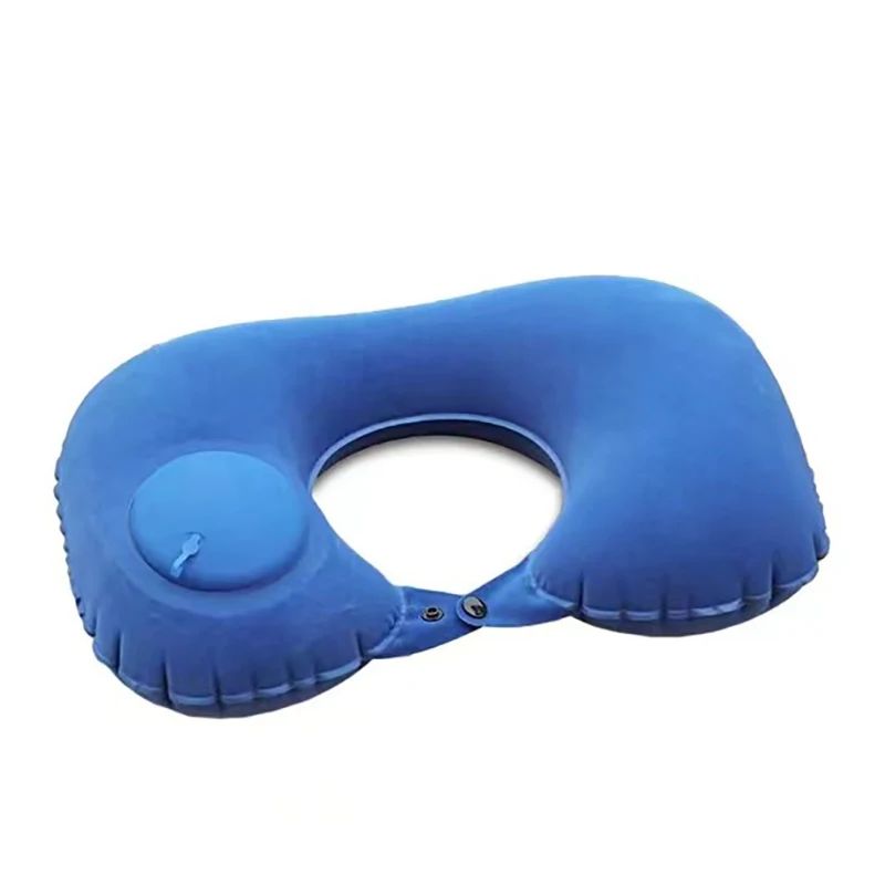 Inflatable UShaped Travel Neck Pillow Portable Comfort Cushion 16