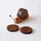 Black Walnut Cartoon Snail Decompression Insulated Tea Coaster 3
