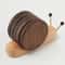 Black Walnut Cartoon Snail Decompression Insulated Tea Coaster 9