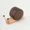 Black Walnut Cartoon Snail Decompression Insulated Tea Coaster 11