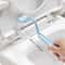 123Piece Curved Long Handle Toilet Brush Set For Deep Bathroom Cleaning 4