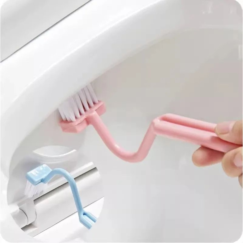 123Piece Curved Long Handle Toilet Brush Set For Deep Bathroom Cleaning 5