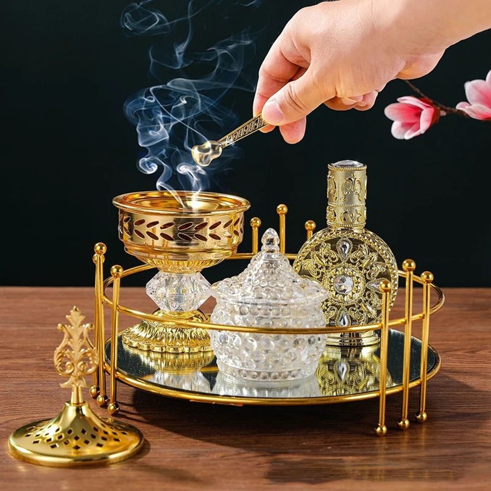 Gold Electroplated Aromatherapy Solid Spice Iron Clip Fragrance Accessory 6