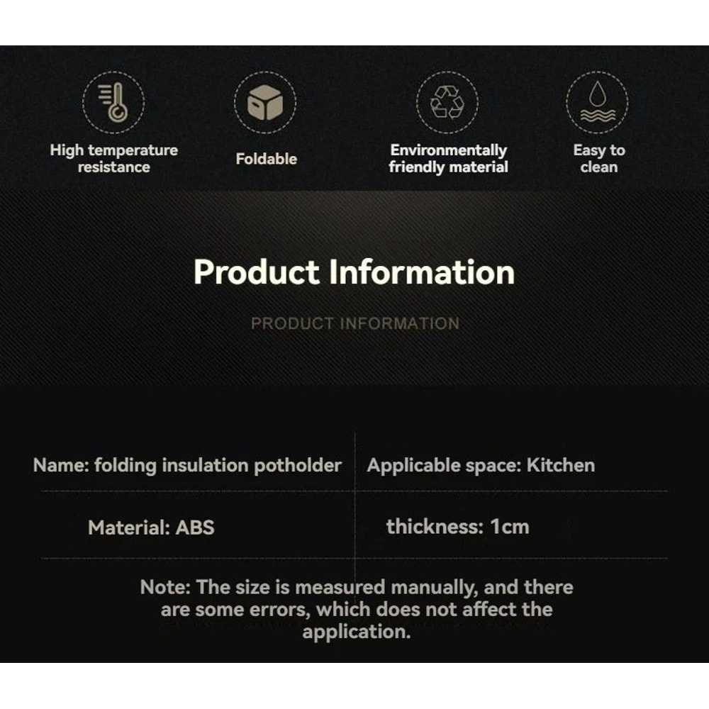 2024 Folding HeatInsulation Pot Mat And Kitchen Coaster 6