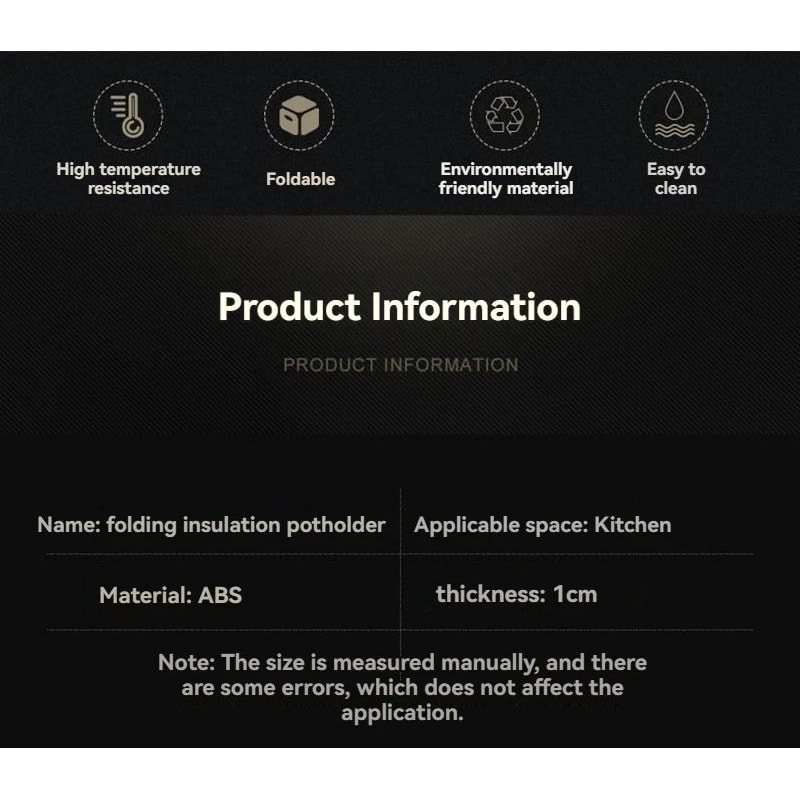 2024 Folding HeatInsulation Pot Mat And Kitchen Coaster 6